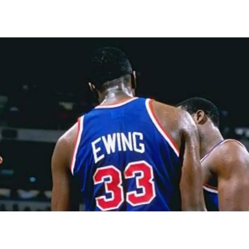 *Patrick Ewing-(Knicks)-(Blue)-(Good Con.)-(XL)-$95 - Picture 8 of 9